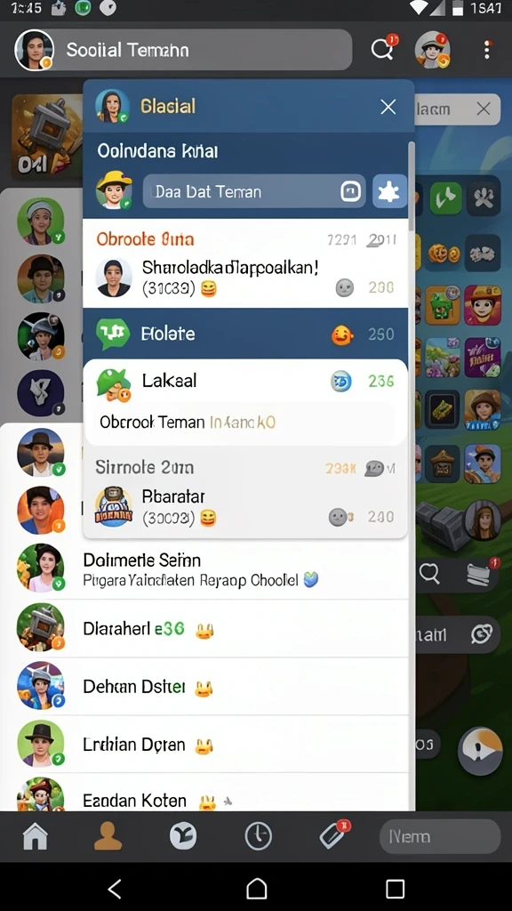 rpgame - Screenshot menampilkan karakter yang sedang menjelajahi dunia fantasi yang luas.